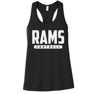 Bastrop Rams Football Women's Racerback Tank