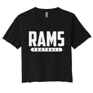 Bastrop Rams Football Women's Crop Top Tee