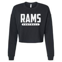 Bastrop Rams Football Cropped Pullover Crew