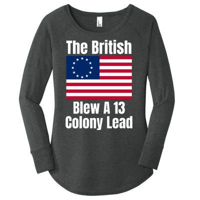 Betsy Ross Flag: The British Blew A 13 Colony Lead Women's Perfect Tri Tunic Long Sleeve Shirt