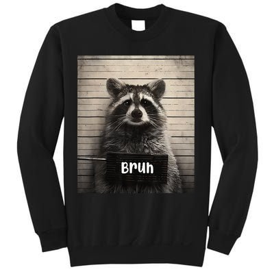 Bruh Raccoon Funny Trash Panda Lover Racoon Meme Sweatshirt