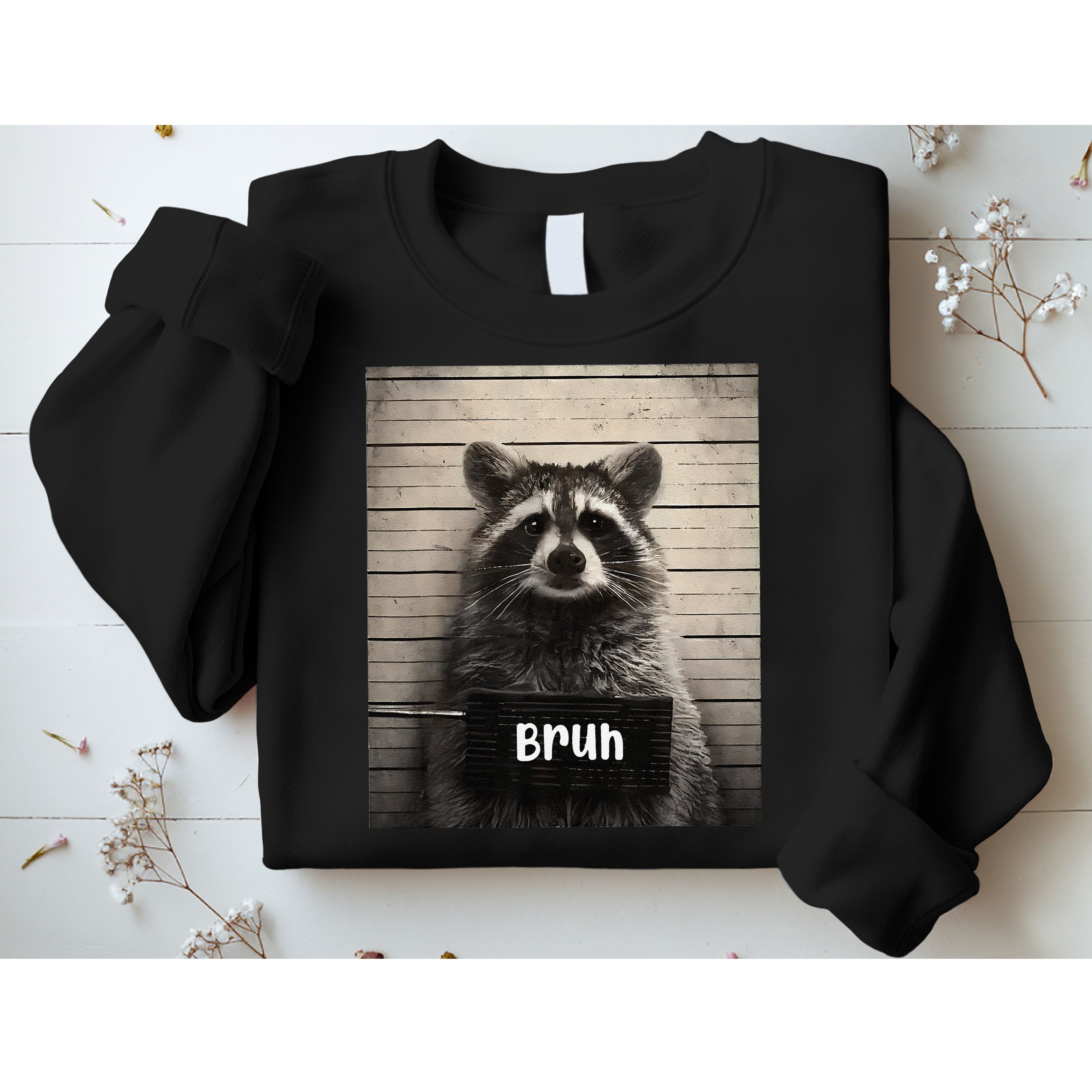 Bruh Raccoon Funny Trash Panda Lover Racoon Meme Sweatshirt