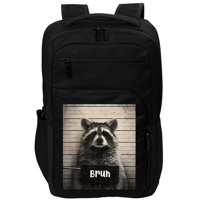 Bruh Raccoon Funny Trash Panda Lover Racoon Meme Impact Tech Backpack