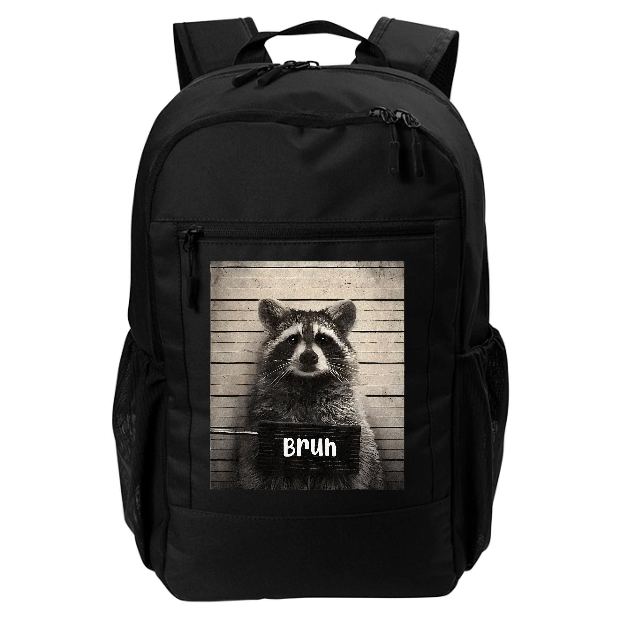 Bruh Raccoon Funny Trash Panda Lover Racoon Meme Backpack