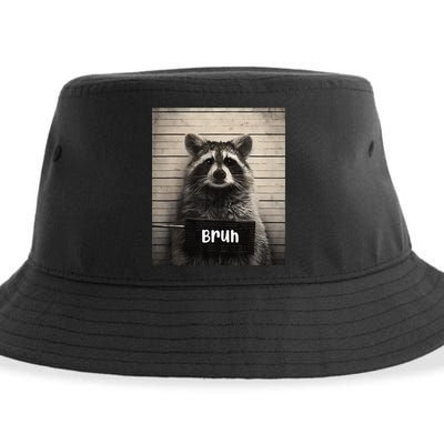 Bruh Raccoon Funny Trash Panda Lover Racoon Meme Sustainable Bucket Hat