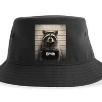 Bruh Raccoon Funny Trash Panda Lover Racoon Meme Sustainable Bucket Hat