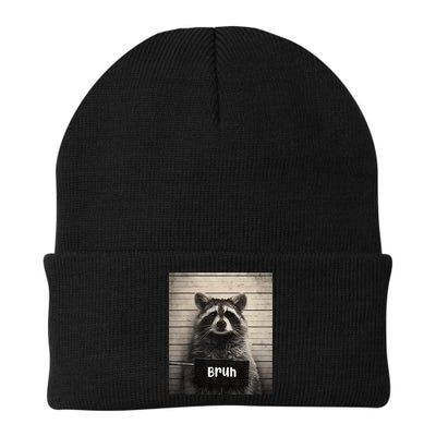 Bruh Raccoon Funny Trash Panda Lover Racoon Meme Beanie