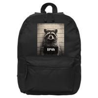 Bruh Raccoon Funny Trash Panda Lover Racoon Meme 16 in Basic Backpack