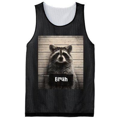 Bruh Raccoon Funny Trash Panda Lover Racoon Meme Mesh Reversible Basketball Jersey Tank
