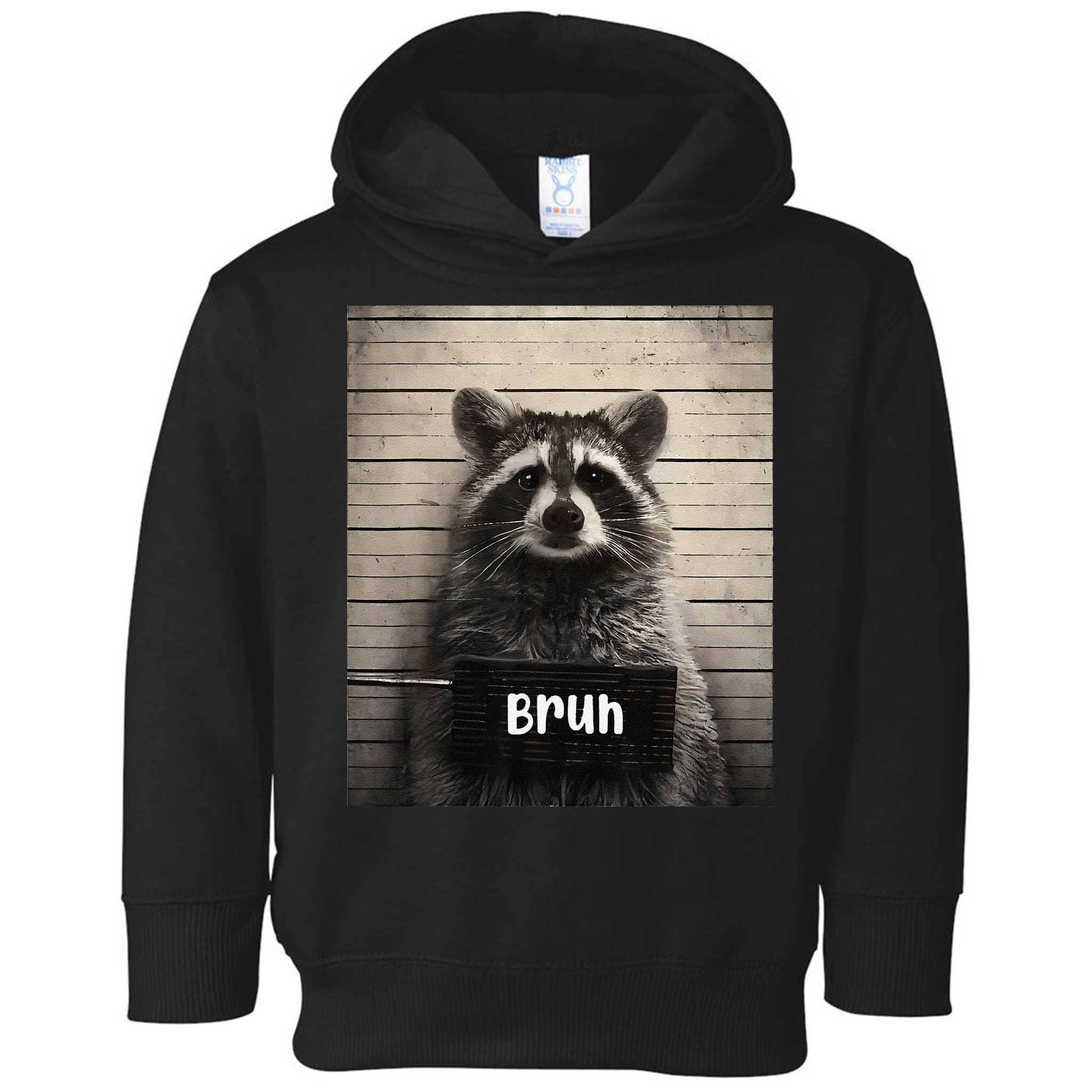Bruh Raccoon Funny Trash Panda Lover Racoon Meme Toddler Hoodie