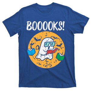 Books Reading Ghost Halloween Teacher Librarian Gift T-Shirt