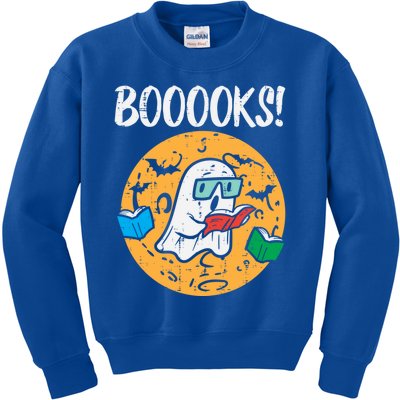 Books Reading Ghost Halloween Teacher Librarian Gift Kids Sweatshirt