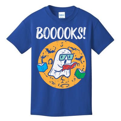 Books Reading Ghost Halloween Teacher Librarian Gift Kids T-Shirt