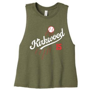 Baseball Retro Gifts For Kirkwood Women's Racerback Cropped Tank