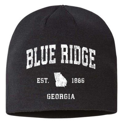 Blue Ridge Georgia Ga Vintage Athletic Sustainable Beanie