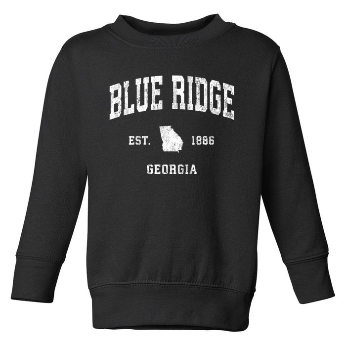 Blue Ridge Georgia Ga Vintage Athletic Toddler Sweatshirt