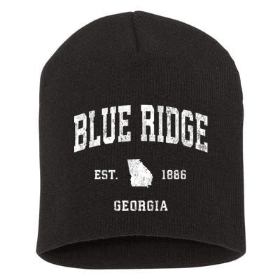 Blue Ridge Georgia Ga Vintage Athletic Short Acrylic Beanie