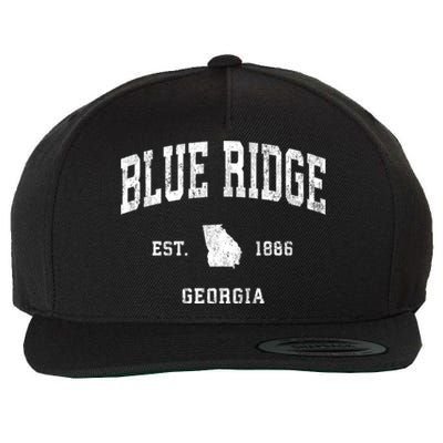 Blue Ridge Georgia Ga Vintage Athletic Wool Snapback Cap