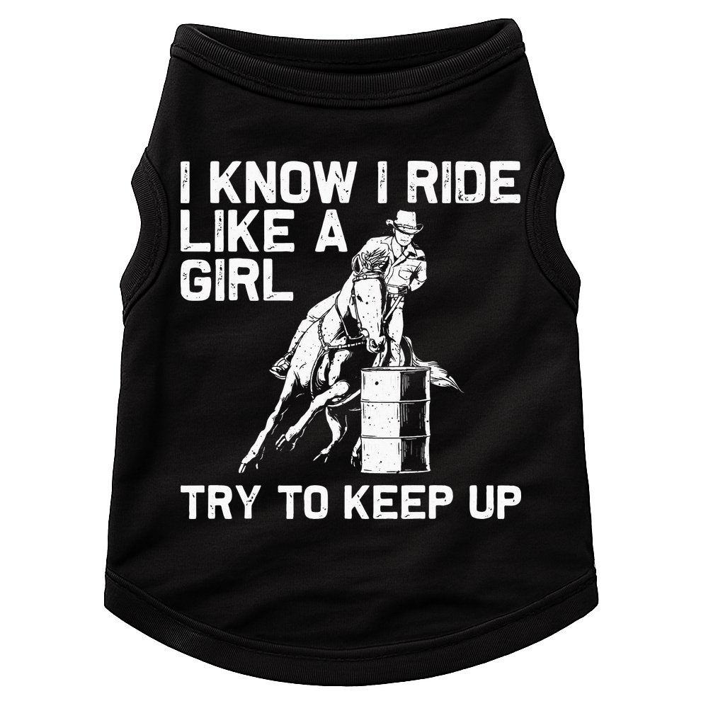 Barrel Racing Gift For Rodeo Horse Racer Doggie Tank