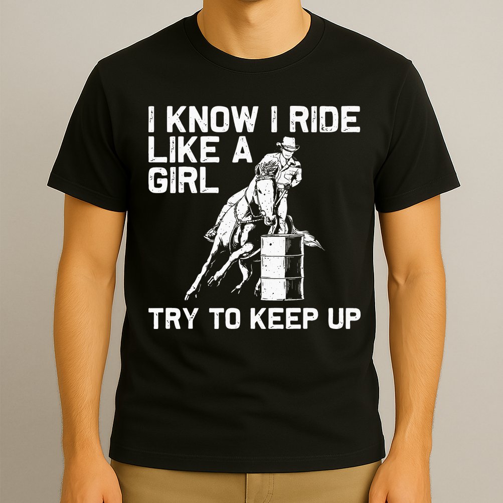 Barrel Racing Gift For Rodeo Horse Racer T-Shirt