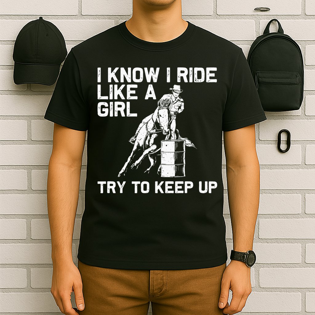 Barrel Racing Gift For Rodeo Horse Racer T-Shirt