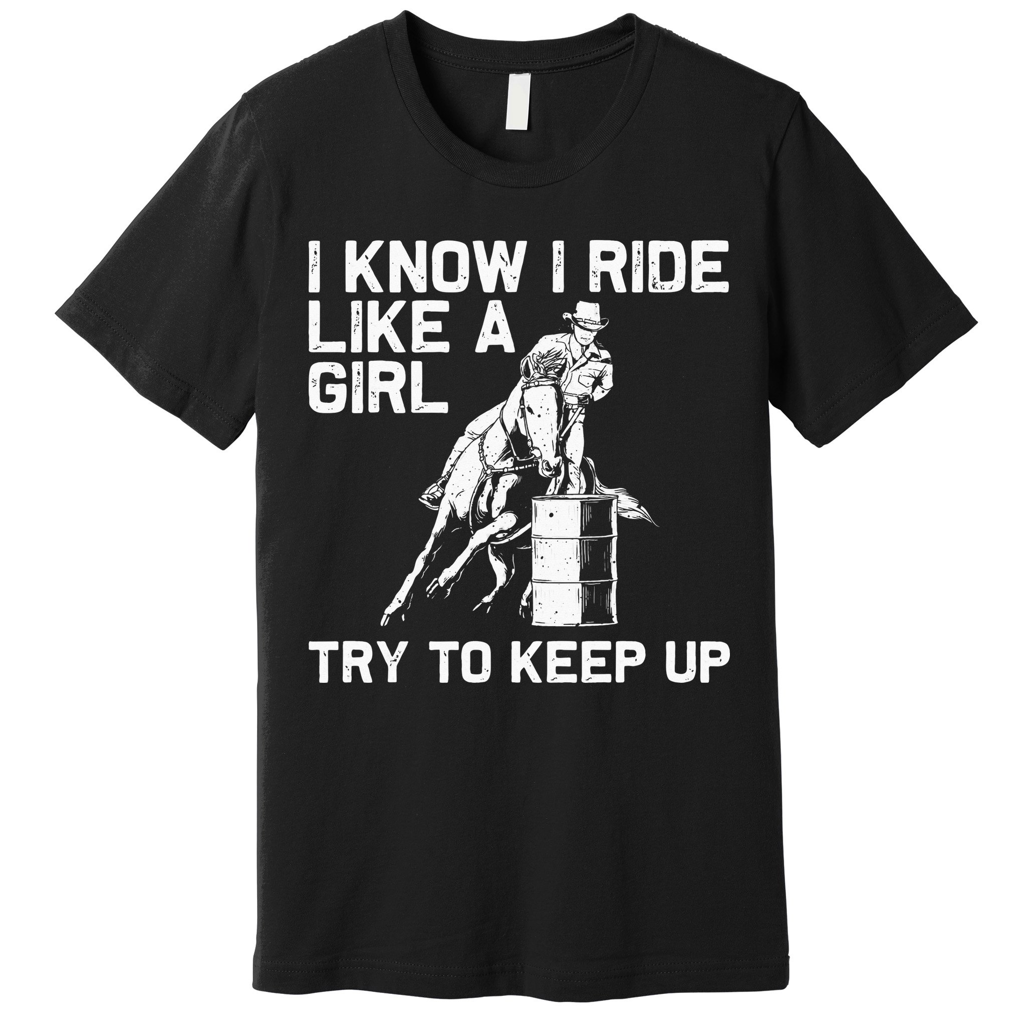 Barrel Racing Gift For Rodeo Horse Racer Premium T-Shirt