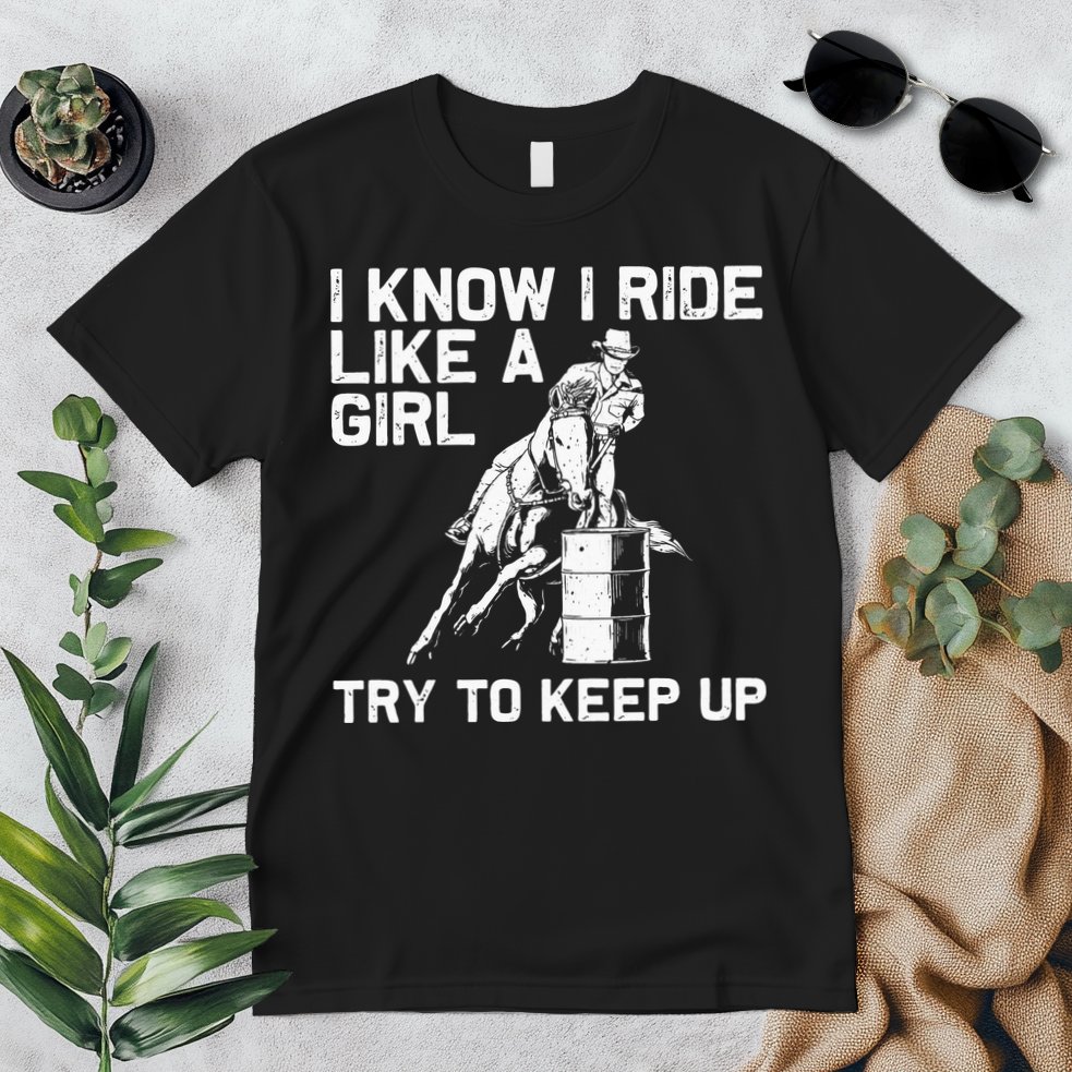 Barrel Racing Gift For Rodeo Horse Racer Premium T-Shirt