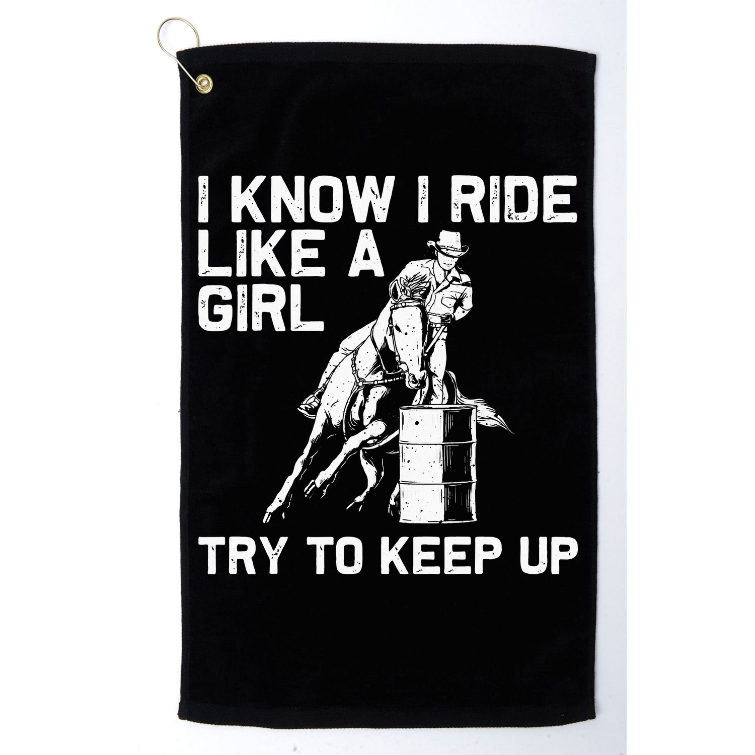 Barrel Racing Gift For Rodeo Horse Racer Golf Towel