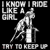 Barrel Racing Gift For Rodeo Horse Racer Womens T-Shirt
