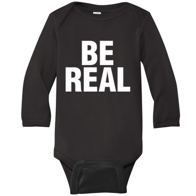 Be Real Gift Baby Long Sleeve Bodysuit