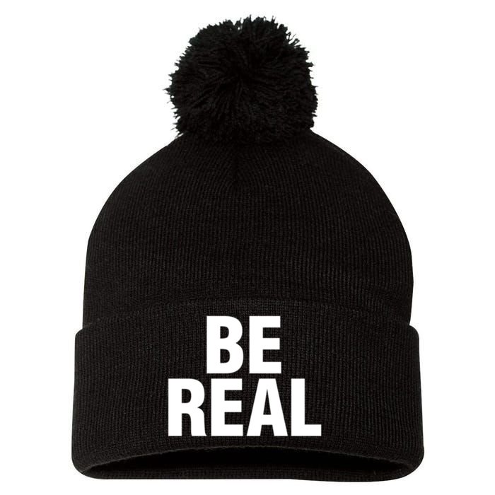 Be Real Gift Pom Pom 12in Knit Beanie