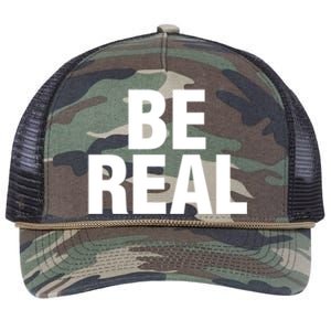 Be Real Gift Retro Rope Trucker Hat Cap