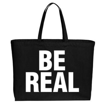 Be Real Gift Cotton Canvas Jumbo Tote