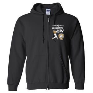 Baseball Retirement Gifts Full Zip Hoodie