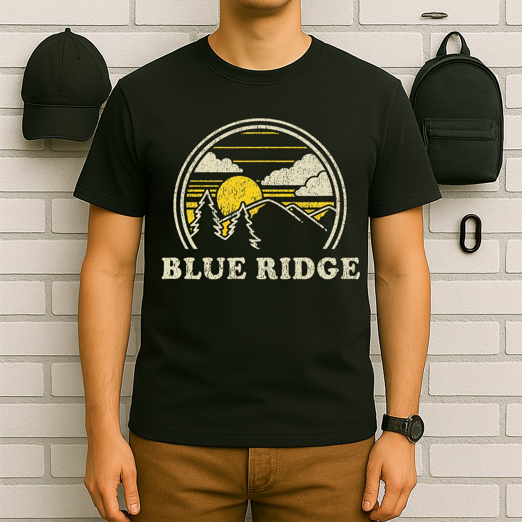 Blue Ridge Georgia Ga T Vintage Hiking Mountains T-Shirt