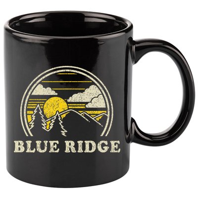 Blue Ridge Georgia Ga T Vintage Hiking Mountains 11oz C Handle Ceramic Mug