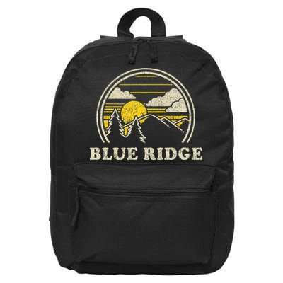 Blue Ridge Georgia Ga T Vintage Hiking Mountains 16 in Basic Backpack