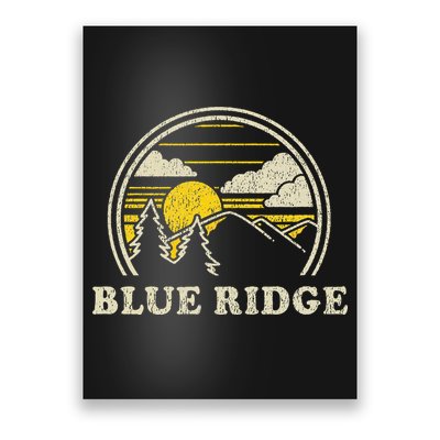 Blue Ridge Georgia Ga T Vintage Hiking Mountains Poster