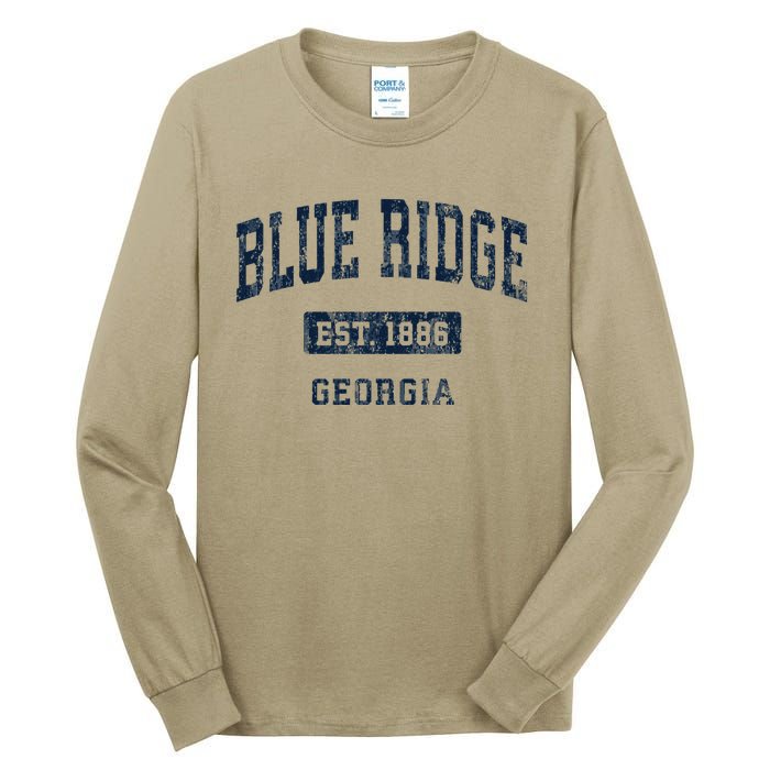 Blue Ridge Georgia Ga Vintage Established Tall Long Sleeve T-Shirt