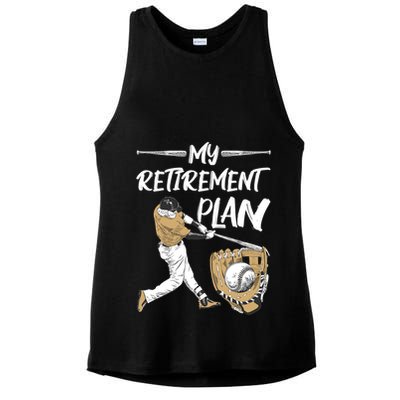 Baseball Retirement Gifts Ladies PosiCharge Tri-Blend Wicking Tank
