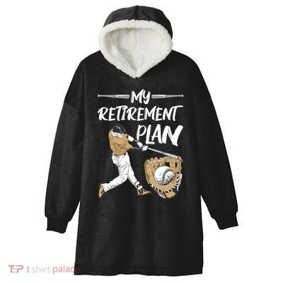 Baseball Retirement Gifts Hooded Wearable Blanket