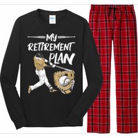 Baseball Retirement Gifts Long Sleeve Pajama Set