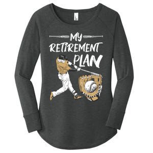 Baseball Retirement Gifts Women's Perfect Tri Tunic Long Sleeve Shirt