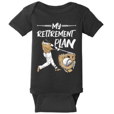 Baseball Retirement Gifts Baby Bodysuit