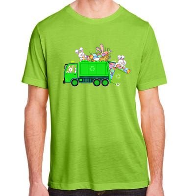 Bunny Riding Garbage Truck Easter Day Bunny Garbage Truck Cute Gift Adult ChromaSoft Performance T-Shirt