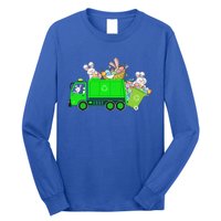 Bunny Riding Garbage Truck Easter Day Bunny Garbage Truck Cute Gift Long Sleeve Shirt