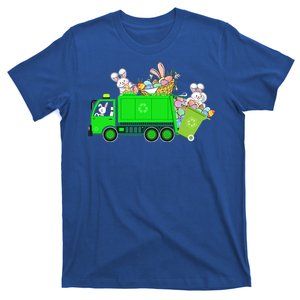 Bunny Riding Garbage Truck Easter Day Bunny Garbage Truck Cute Gift T-Shirt