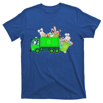 Bunny Riding Garbage Truck Easter Day Bunny Garbage Truck Cute Gift T-Shirt