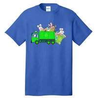 Bunny Riding Garbage Truck Easter Day Bunny Garbage Truck Cute Gift Tall T-Shirt