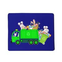 Bunny Riding Garbage Truck Easter Day Bunny Garbage Truck Cute Gift Mousepad